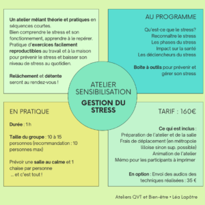 Sensibilisation gestion du stress