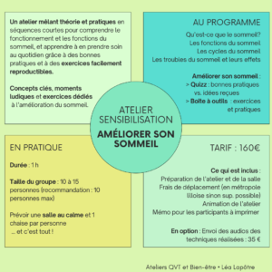 Sensibilisation sommeil