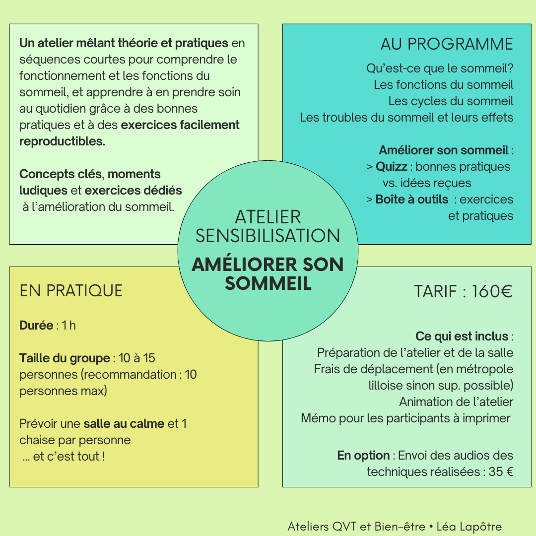 Sensibilisation sommeil